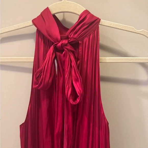Ramy Brook Red Halter Midi Dress - Picture 8 of 8